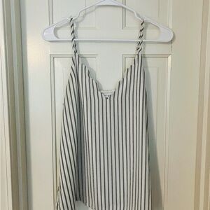 Socialite Black and White Striped Camisole